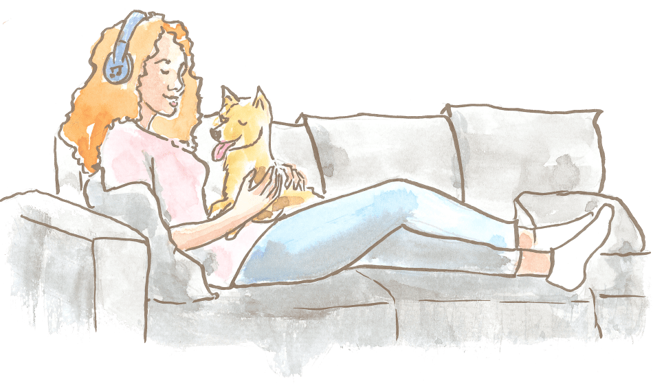 Dein Hund bellt andere Hunde an? Dein Hund bellt andere Menschen an? Hundesofa