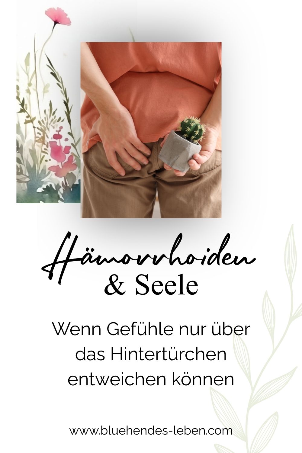 Hämorrhoiden und Seele Gefühle Pinterest-Pin